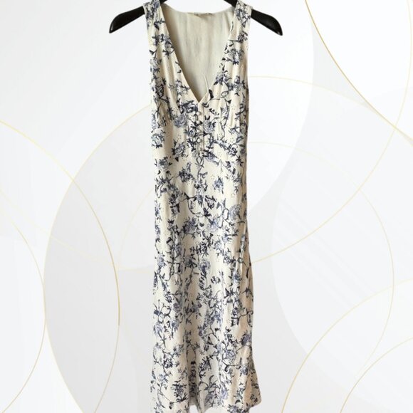 Treasure & Bond Floral Bias Cut Midi Dress - Picture 1 of 15